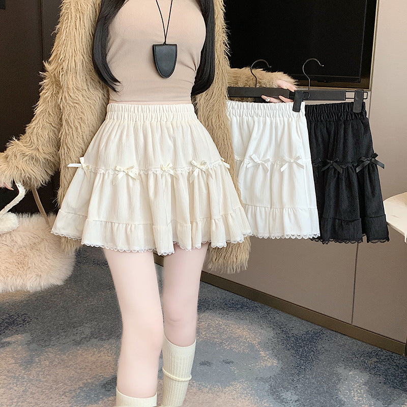 Summer Whimsy Cake Lace Puffy Mini Skirt