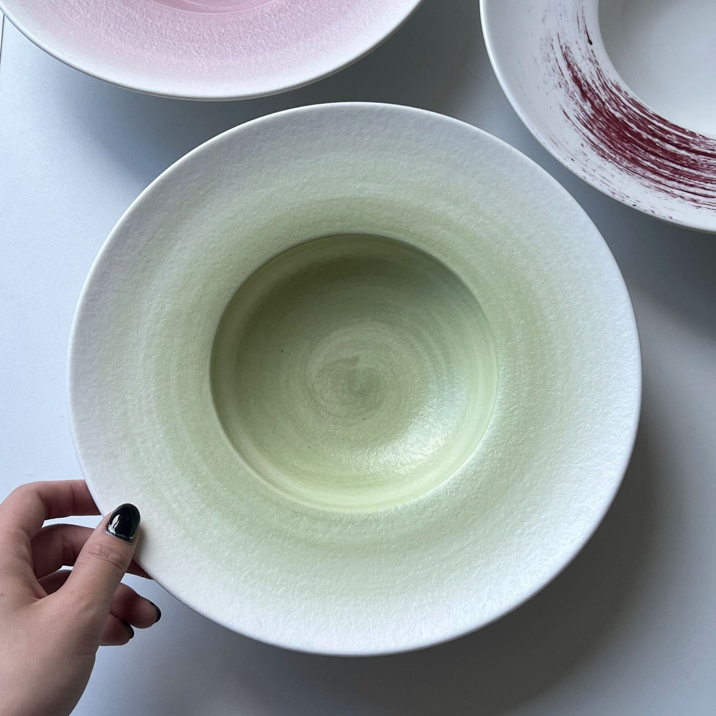 Petal Dawn and Meadow Mist Plate