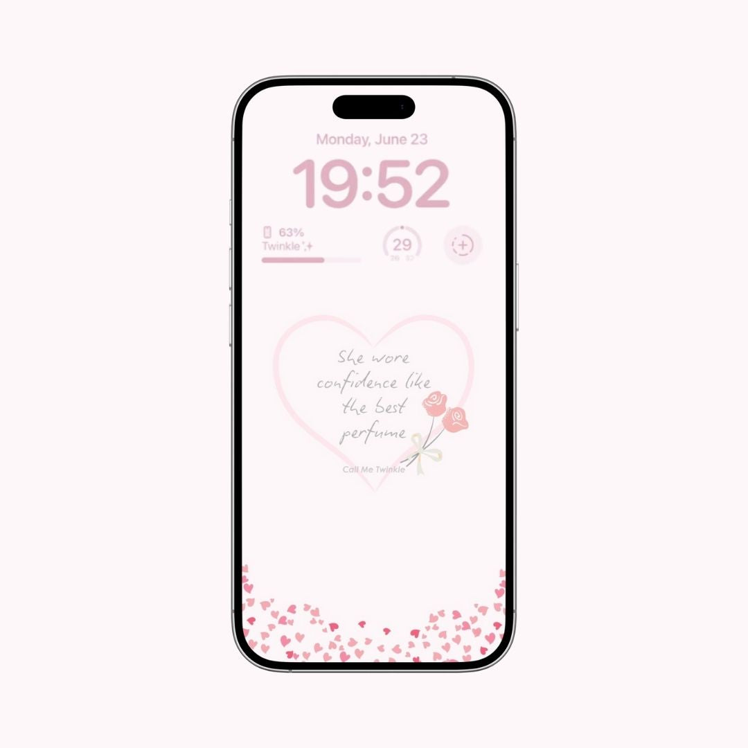 Coquette Confident Heart Wallpaper