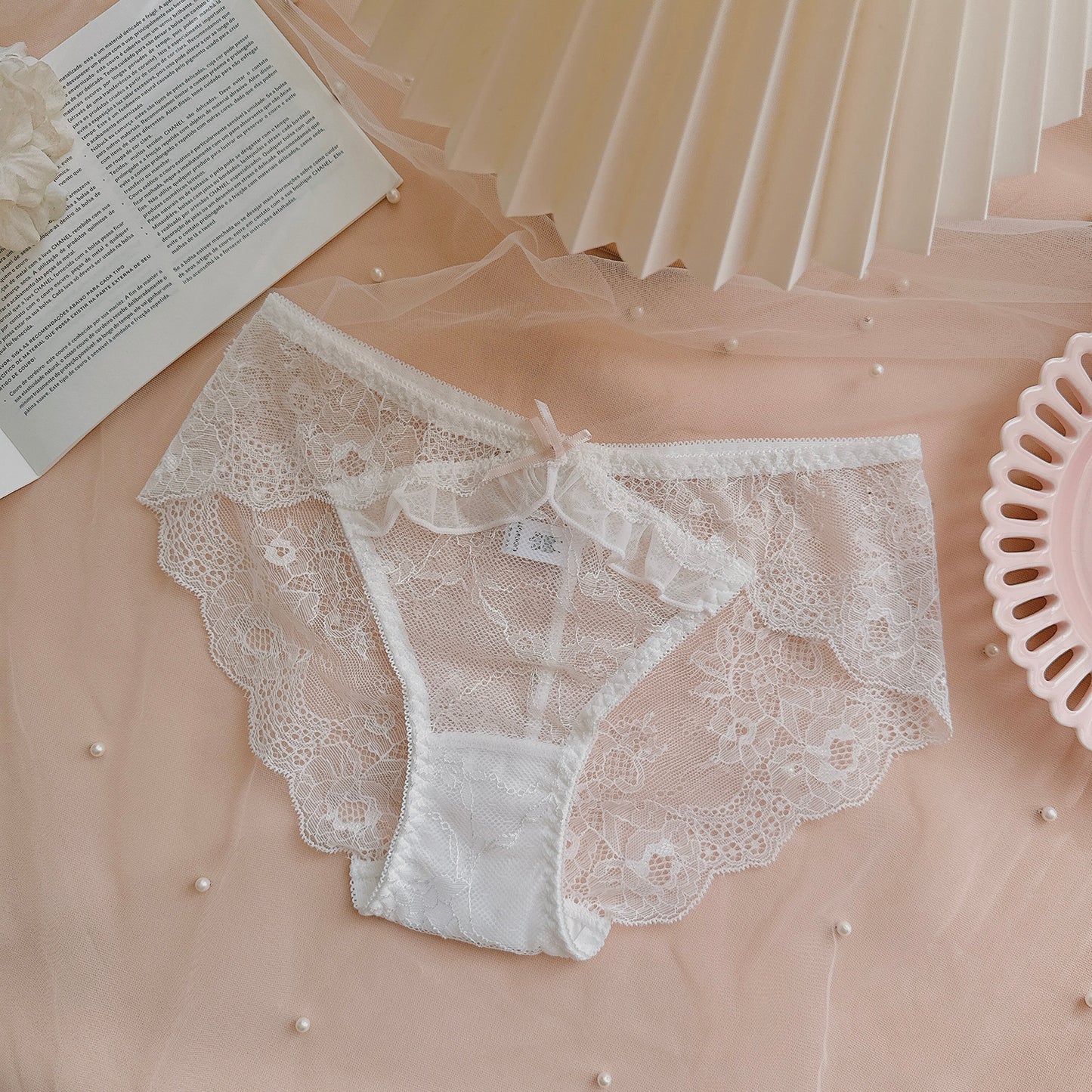 Coquette Soft Whispers and Bunny Kisses Panties Set