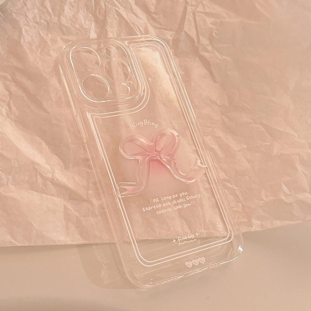 Coquette Bling Pink Bow Phone Case