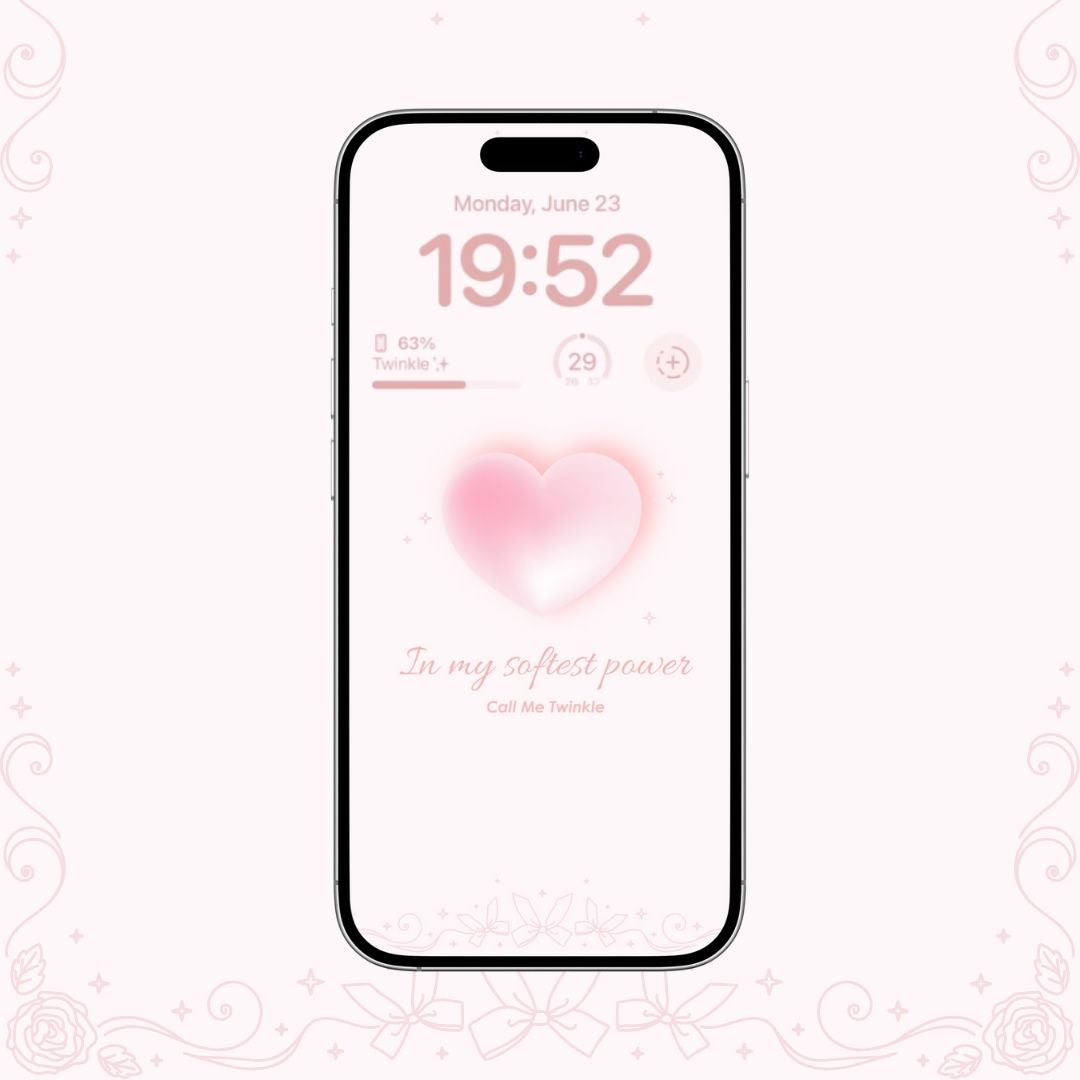 Coquette Softest Power Heart Wallpaper