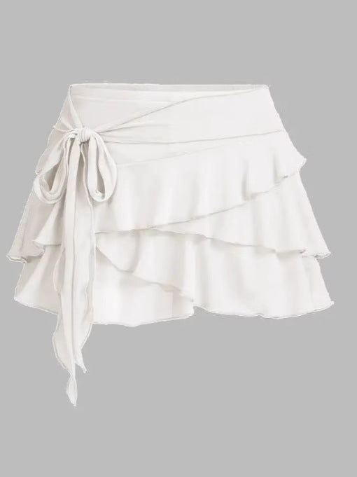 Coquette Ruffle Charm Mini Skirt