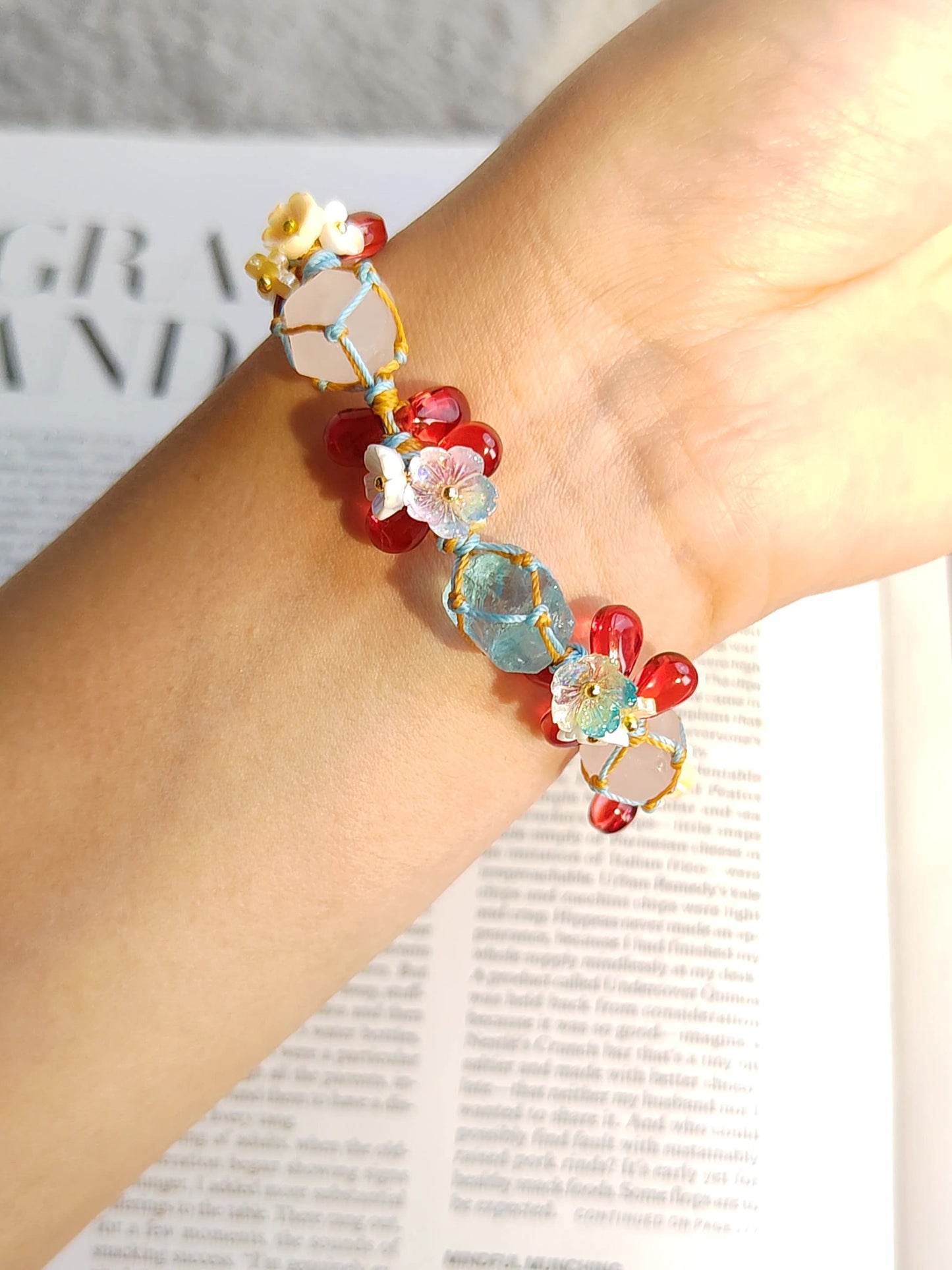 Colorful Joy Beaded Bracelet Handmade