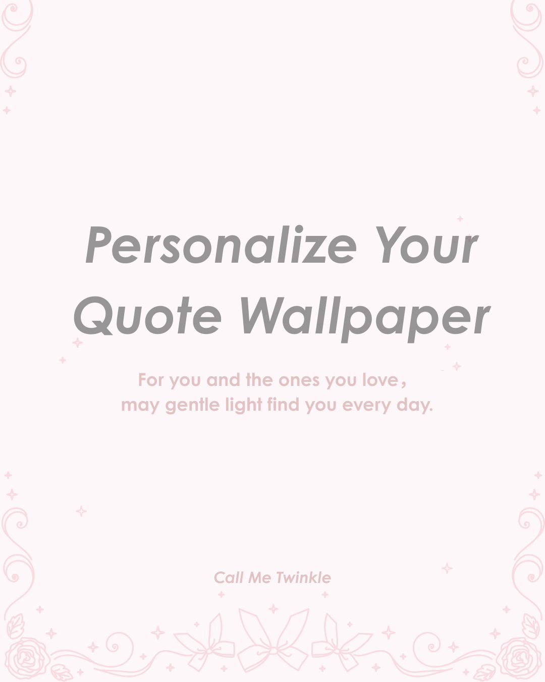 Personalize Quote Wallpaper