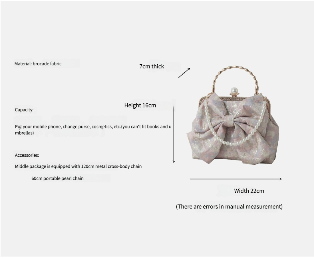 Coquette Blushing Duchess Bow Bag