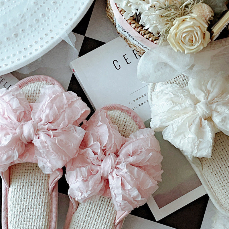 Coquette Princess Wrapped in Pink Petals Slippers