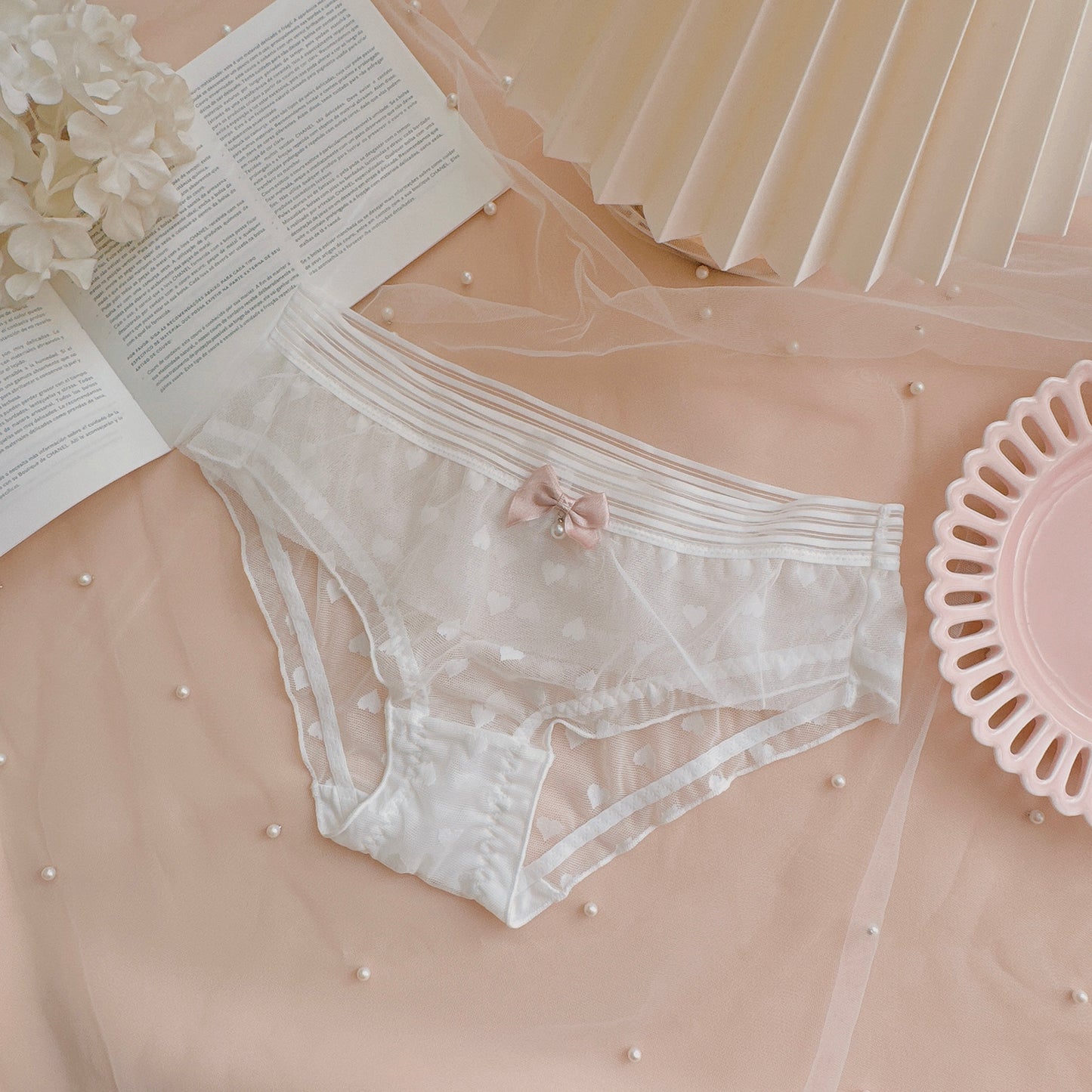 Coquette Soft Whispers and Bunny Kisses Panties Set