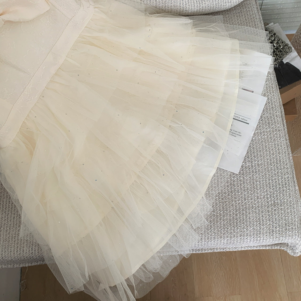 Coquette Twinkling Tulle and Silken Elegance Dress
