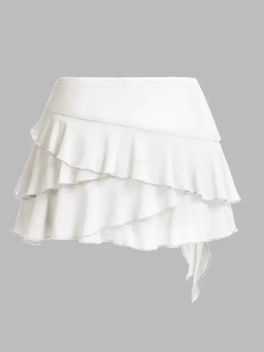 Coquette Ruffle Charm Mini Skirt