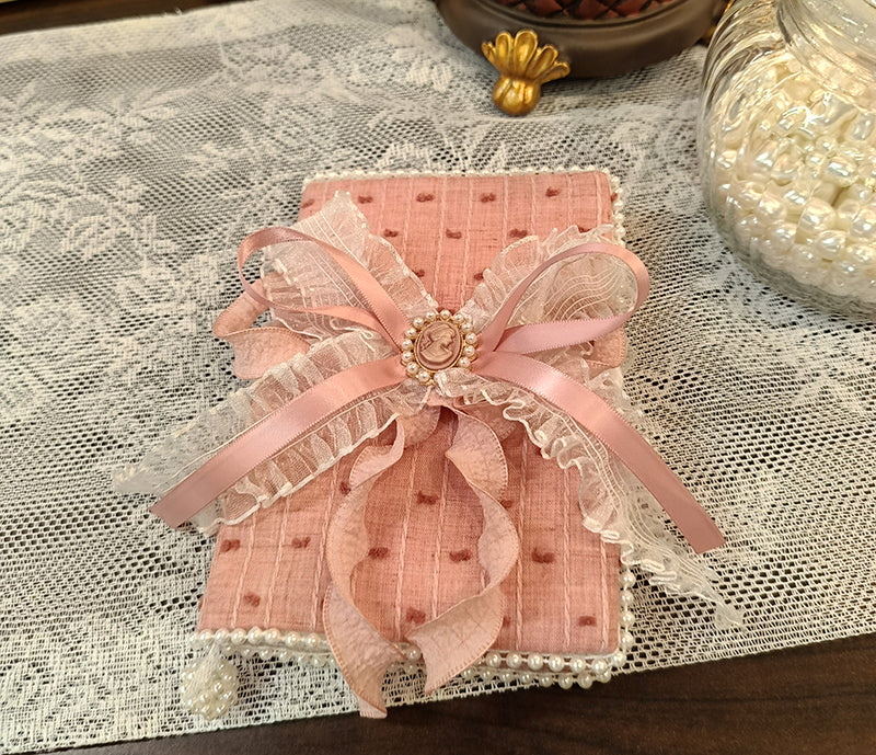 Coquette Raspberry Kiss Handmade Journal