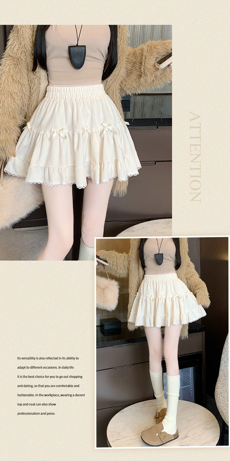 Summer Whimsy Cake Lace Puffy Mini Skirt