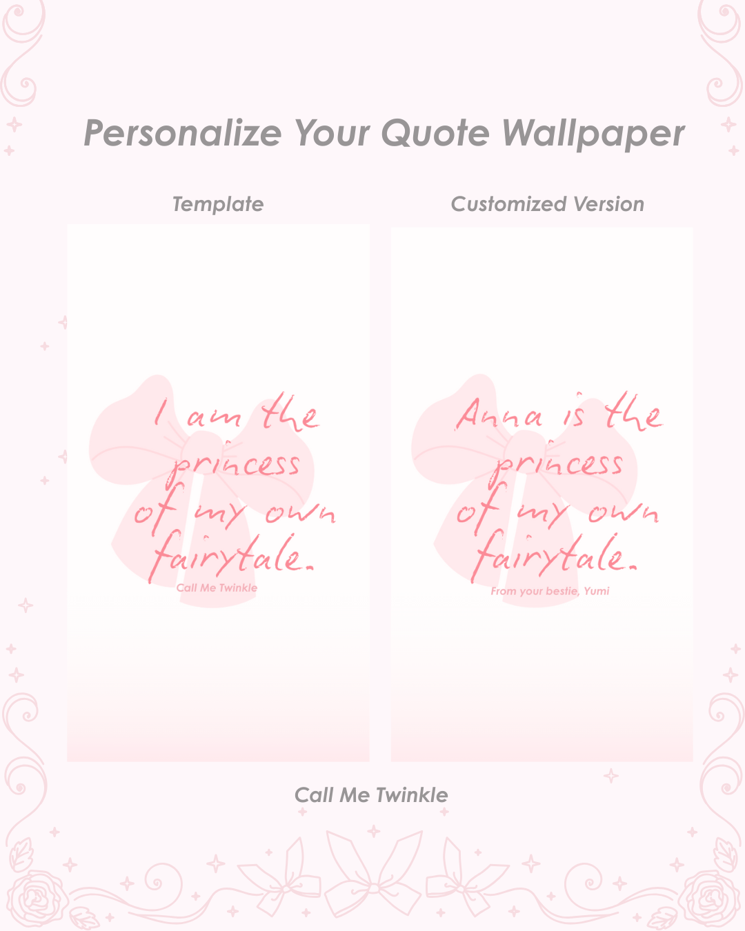 Personalize Quote Wallpaper
