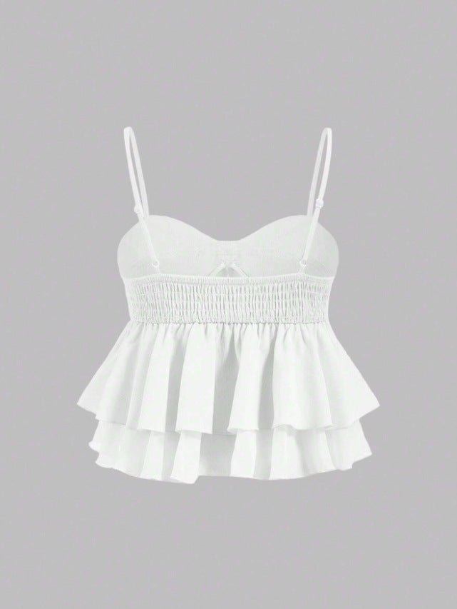 Sweet Coquette Ruffle Babydoll Camisole