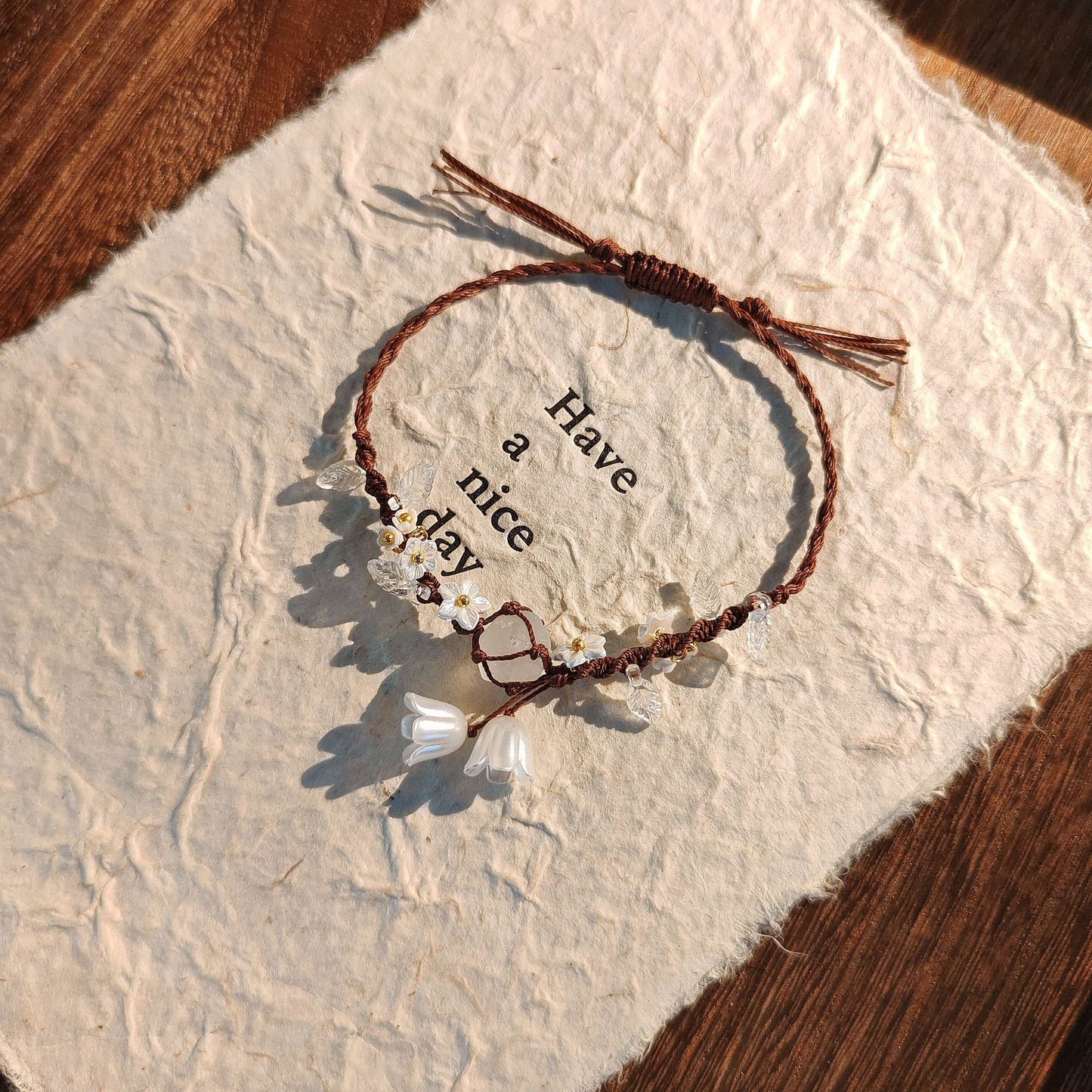 Lily of the Valley Morning Bracelet Handmade