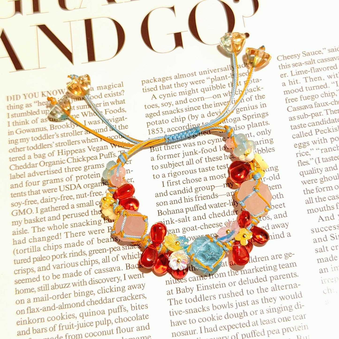 Colorful Joy Beaded Bracelet Handmade