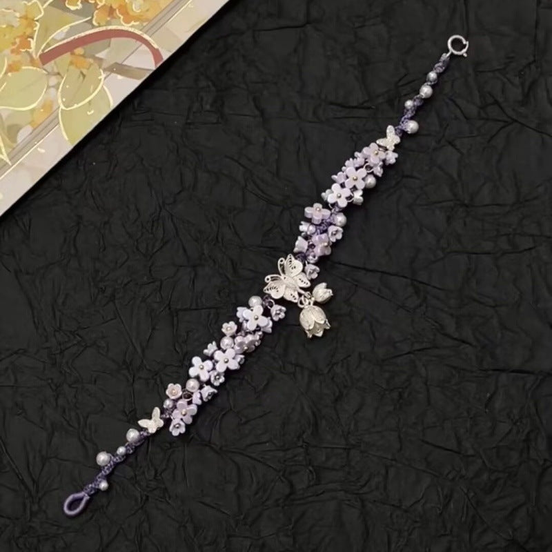 Coquette Lavender Blossom Bracelet