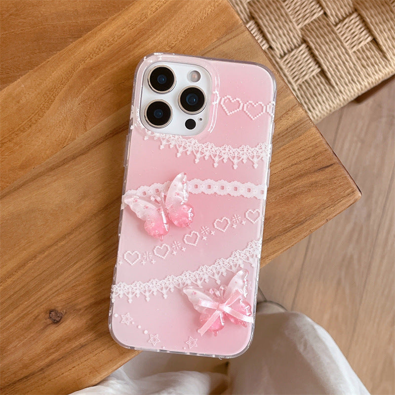 Coquette Sweetheart of Pink Lace Phone Case