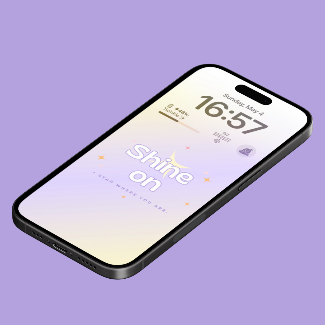 Aesthetic Girly Shine On Aura Wallpaper