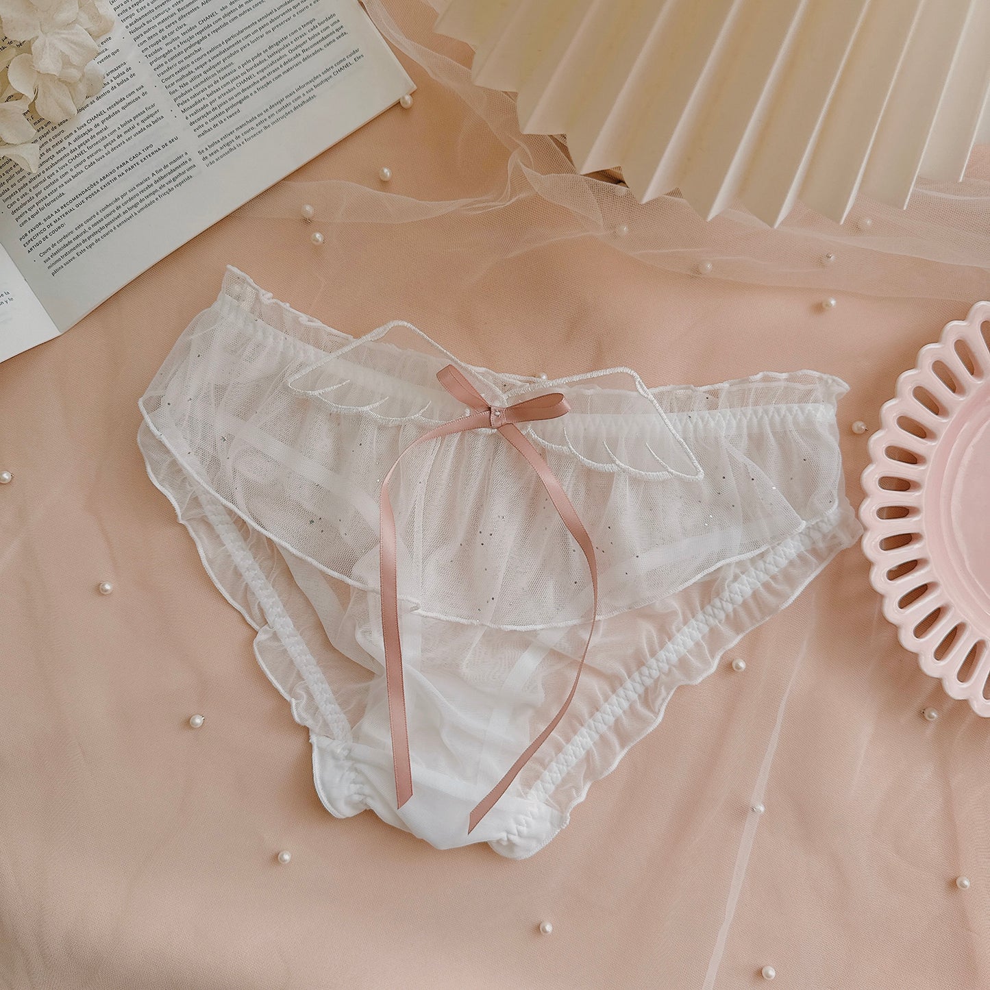 Coquette Soft Whispers and Bunny Kisses Panties Set