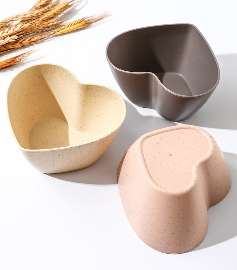 Gentle Wishes in a Heart Shell Fruit Bowl