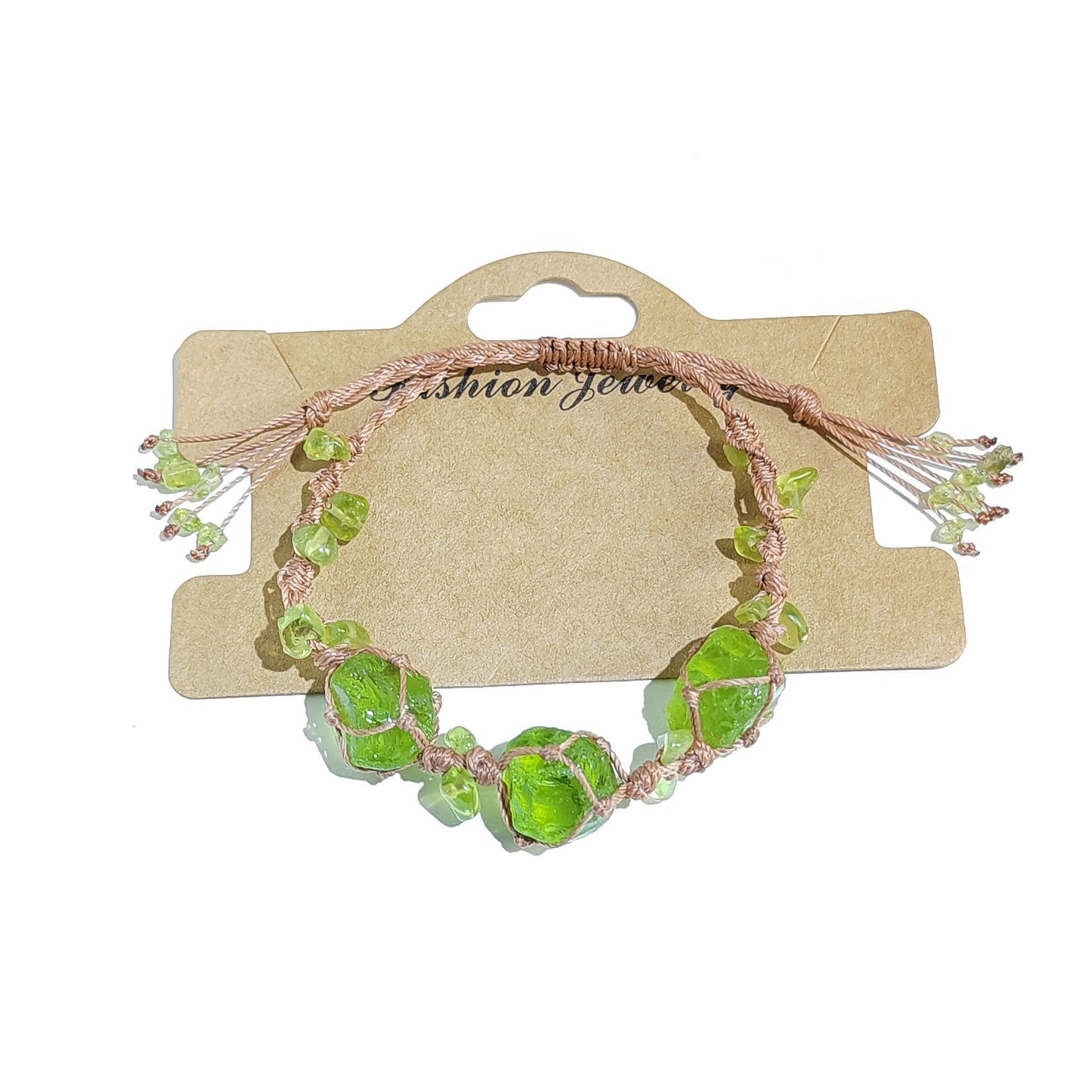Green Leaf Harmony Bracelet Handmade