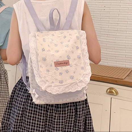 Coquette Lace Petal Daydream Whisper Backpack