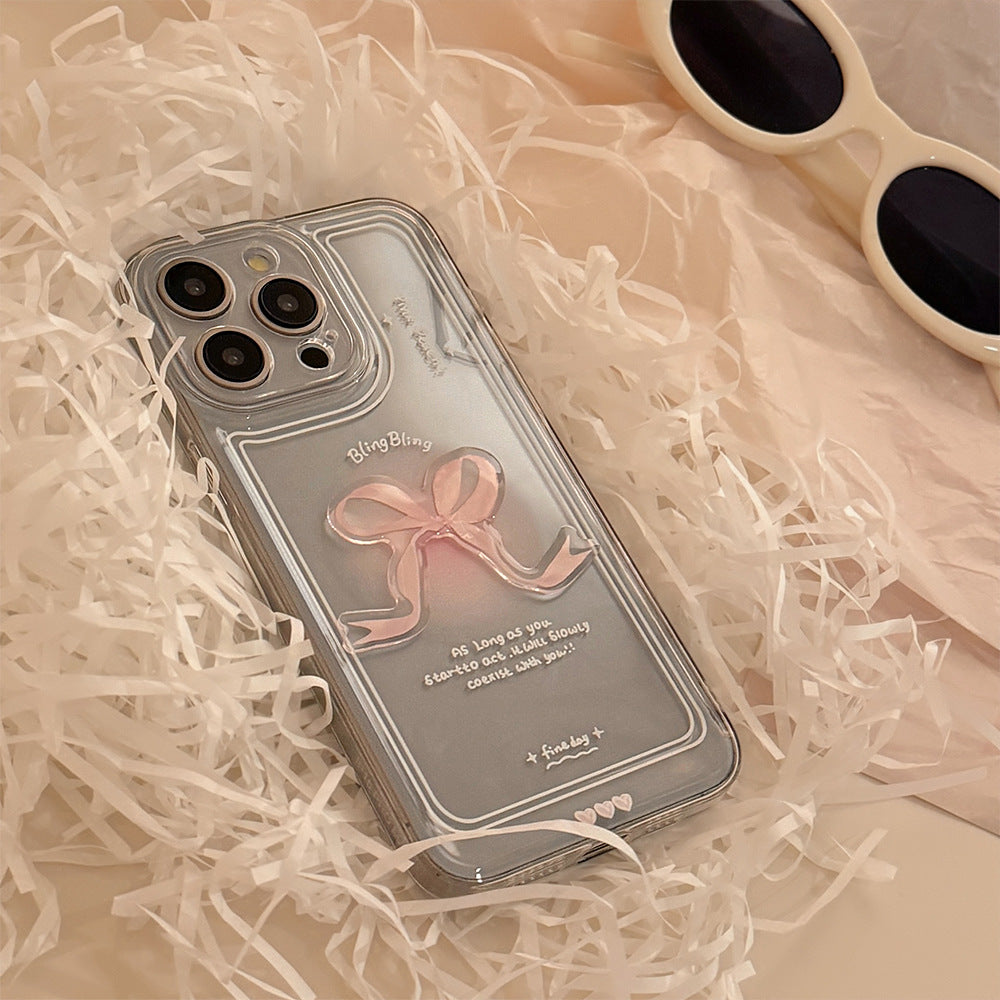 Coquette Bling Pink Bow Phone Case