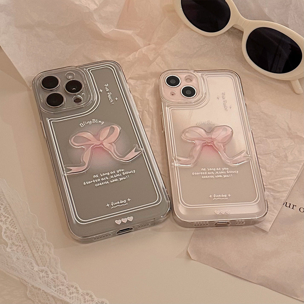 Coquette Bling Pink Bow Phone Case