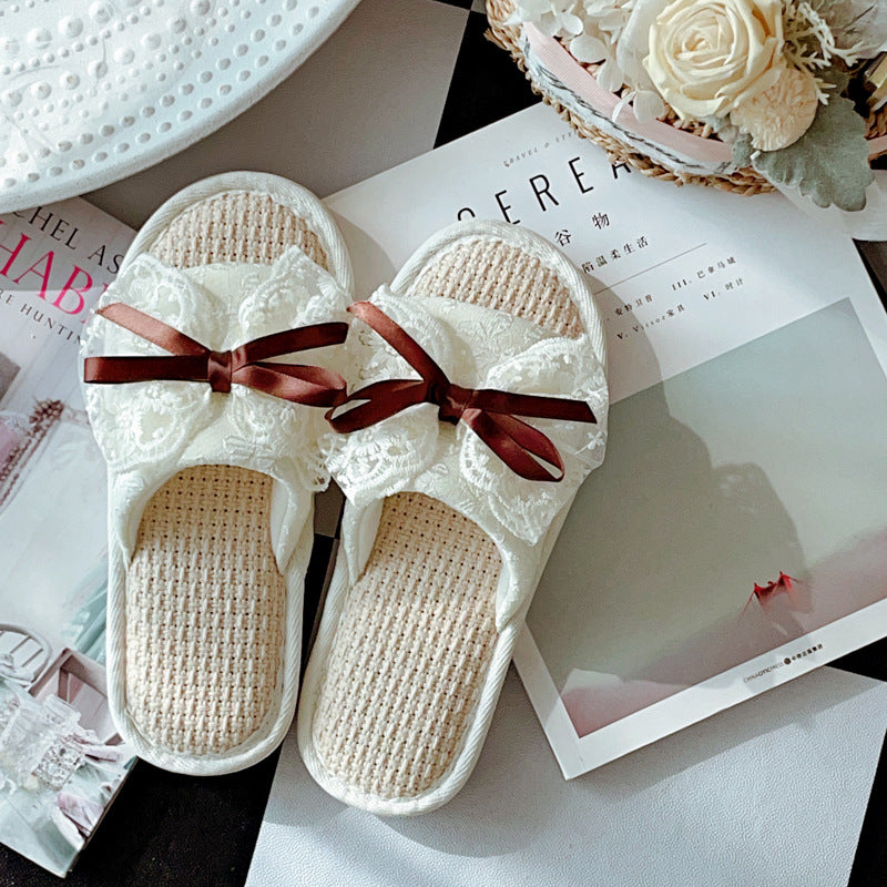 Coquette Where Petals Dream & Ribbons Dance Slippers