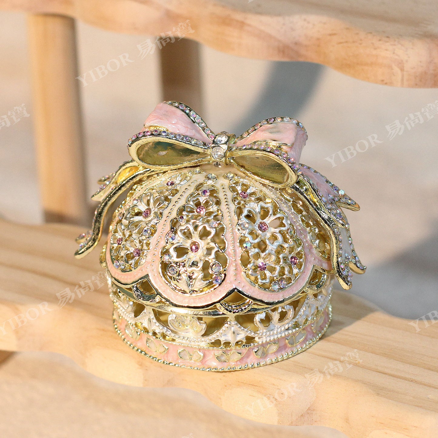 A Crown of Blush Ribbons — Storage Box