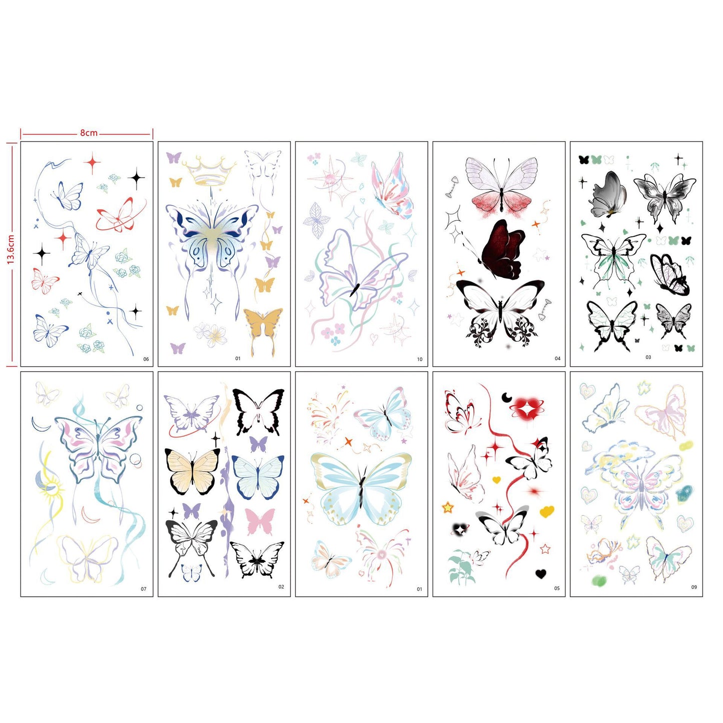 Coquette Sparkle Vibes Tattoo Sheet Set