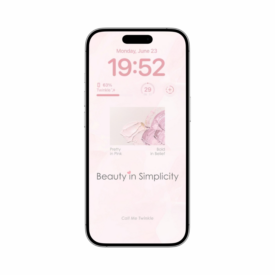 Coquette A Soft Whisper of Grace Wallpaper mock-up