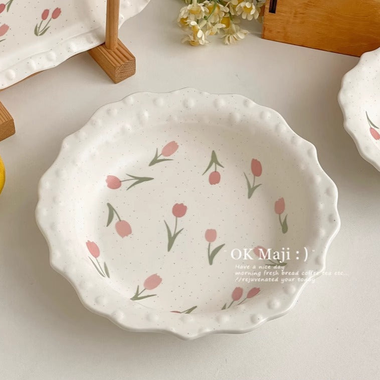 Coquette Blossoms Kiss The Morning Plate