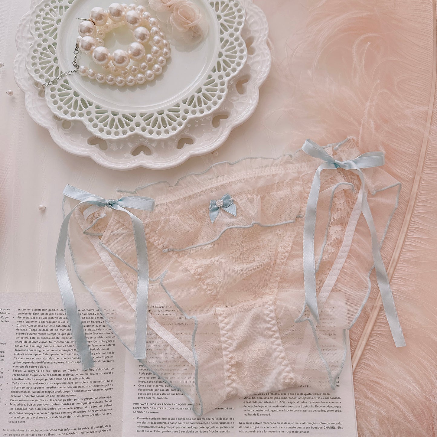 Coquette Blue Ribbon Daydream Panties 7