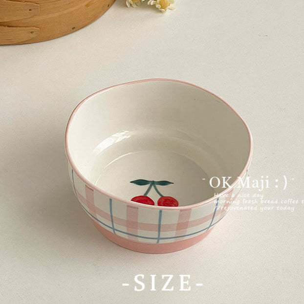 Coquette Bows And Cherries Delight Plate