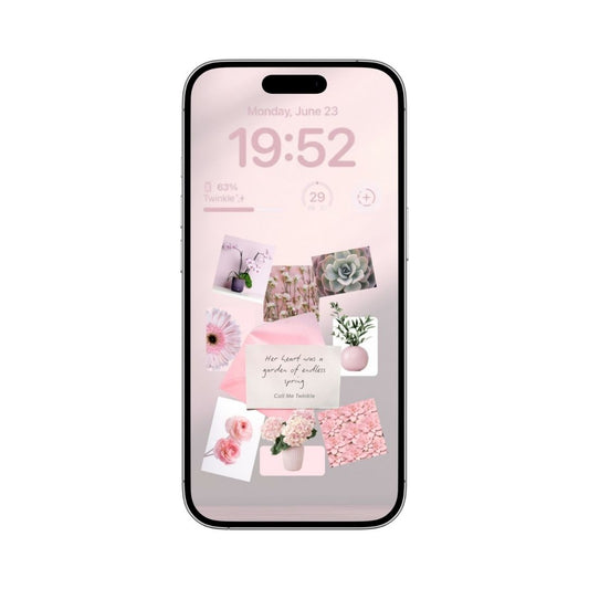 Coquette Endless Spring Garden Wallpaper mockup