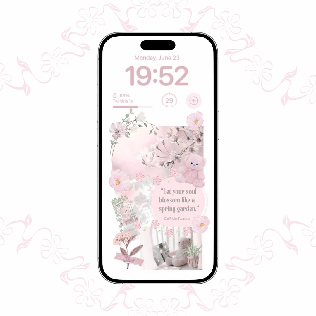Coquette Let Your Soul Blossom Wallpaper preview