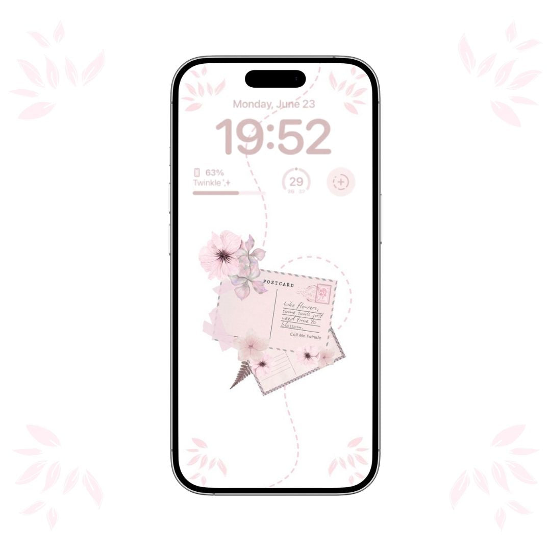Coquette Like Blossoms Waiting for Spring Wallpaper