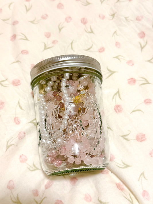 Coquette Mystery Jewelry Jar – Custom DIY Decor Outside