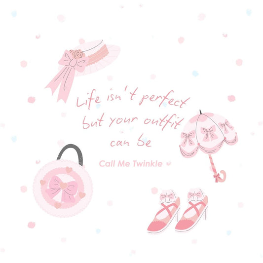 Coquette Outfit Bliss Whisper Wallpaper square