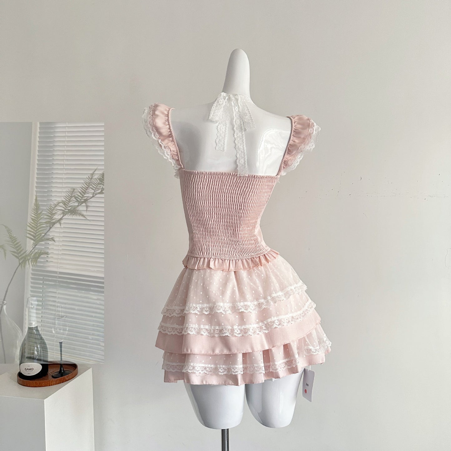 Coquette Petal Promises in Quiet Joy Top and Skirt 3