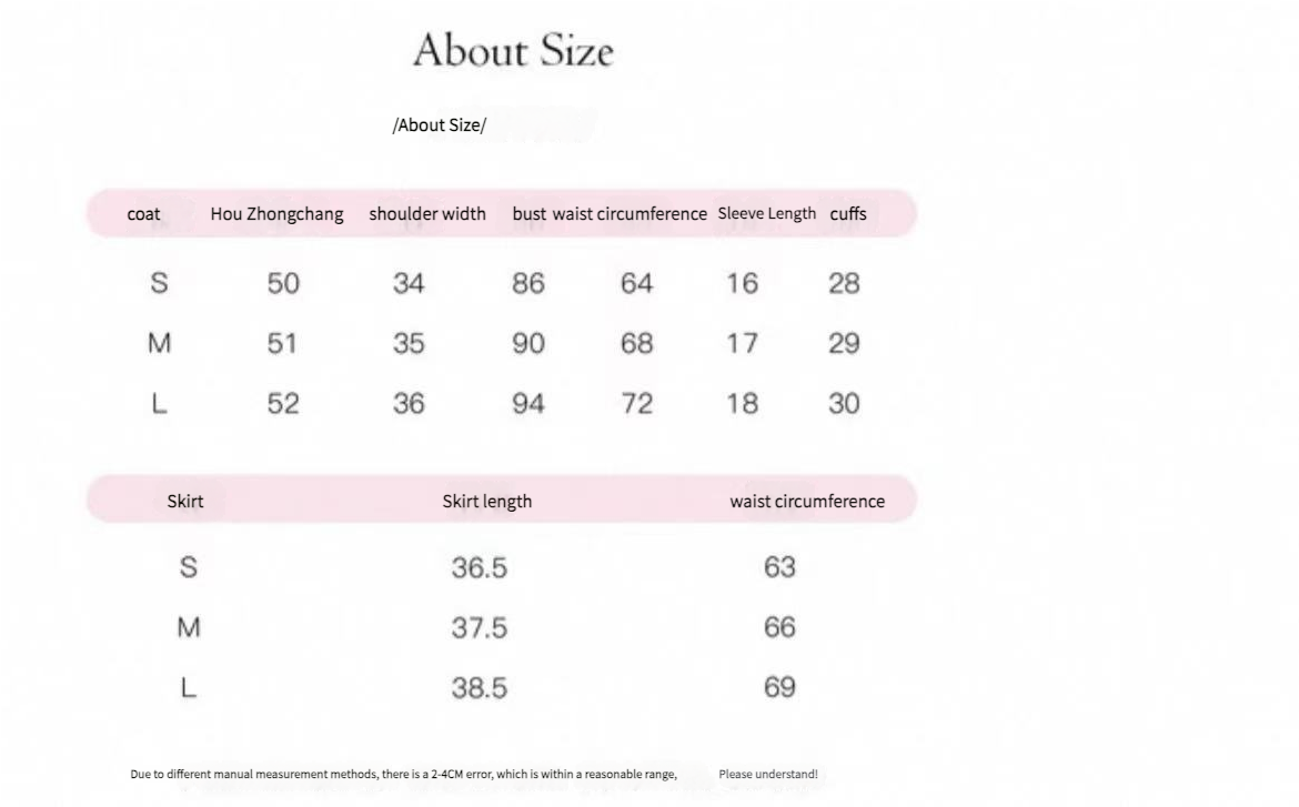 Coquette Playful Innocence Wrapped in Soft Stripes Top and Skirt Set size table