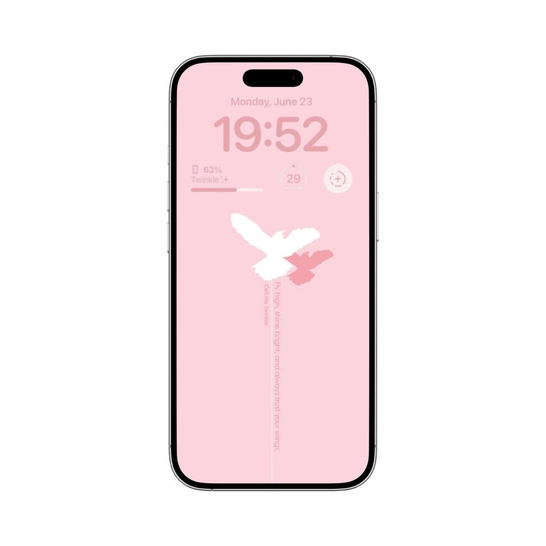 Coquette Soaring Spirit Wallpaper mockup
