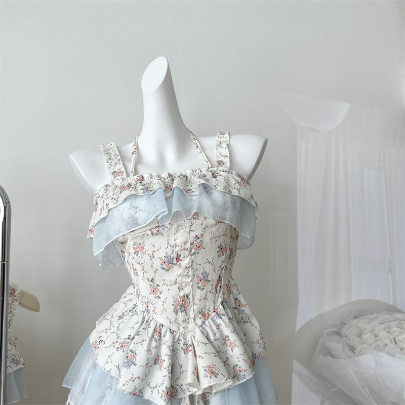 Coquette Whispers of Petals in a Serene Breeze Dress 4