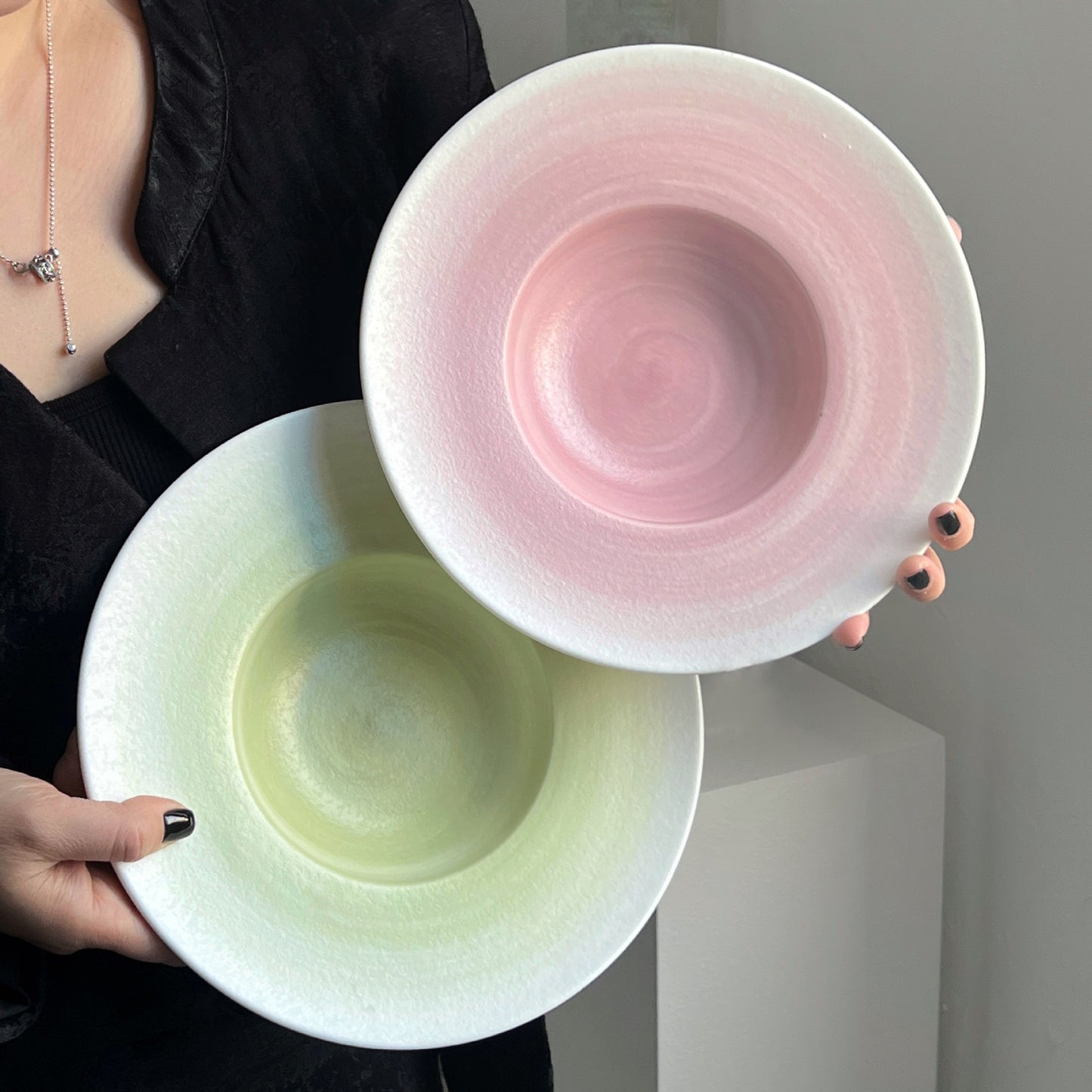 Petal Dawn and Meadow Mist Plate