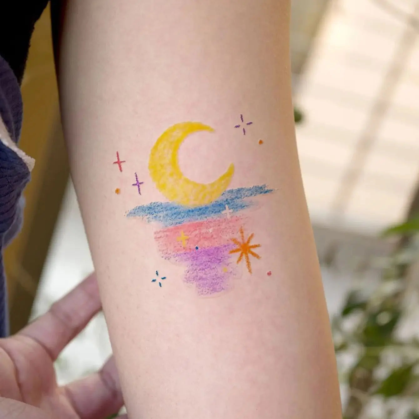 Coquette Moon and Butterfly Tattoo Stickers(30pcs)
