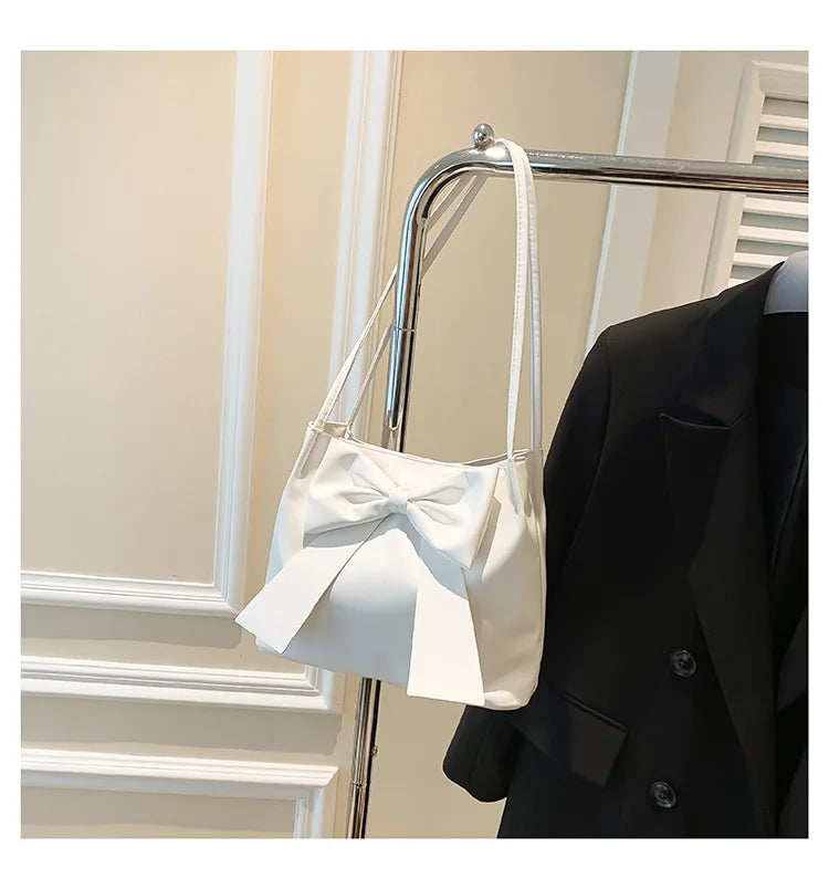 Coquette Bow Bucket Shoulder Bag