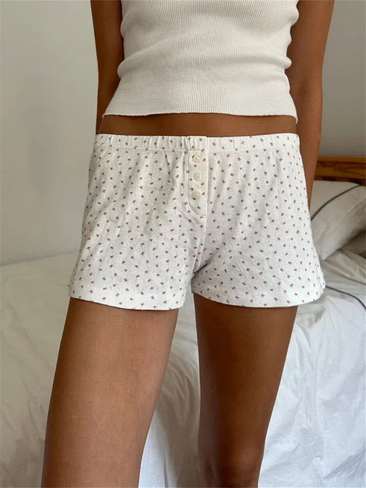 Cozy Striped Lounge Shorts