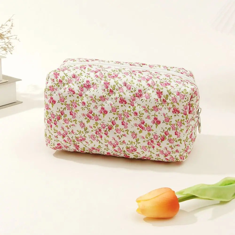 Coquette Floral Makeup Bag